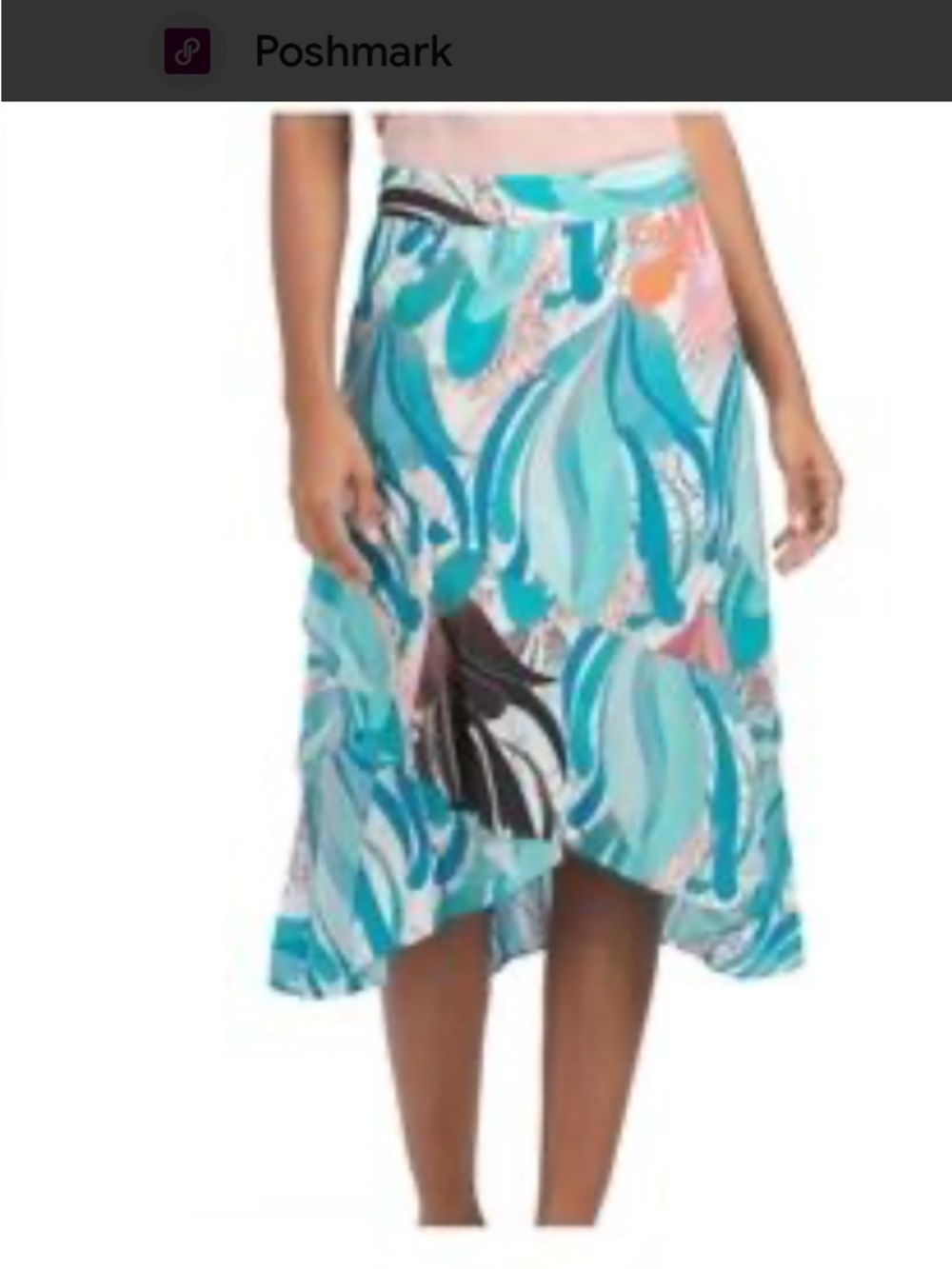 Kobi Halperin silk tiered skirt L